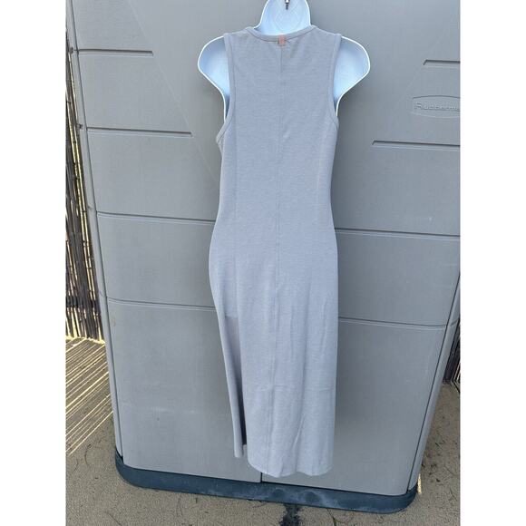 Lunya Restore fitted Pullover Midi Tank dress ambient heather Gray Sz L - Picture 5 of 15